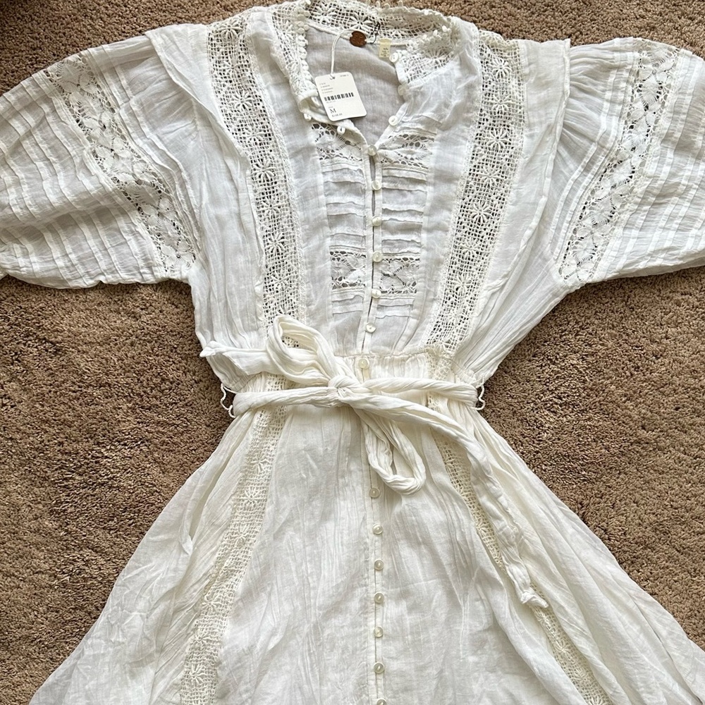 Free People White Boho Dress - Picture 2 of 10